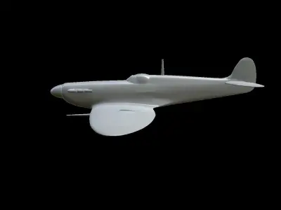 Spitfire Mk I B fighter model for 3D-printing 3D print model