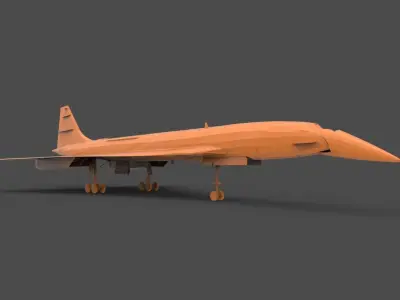 Concord fighter jet 3D print model