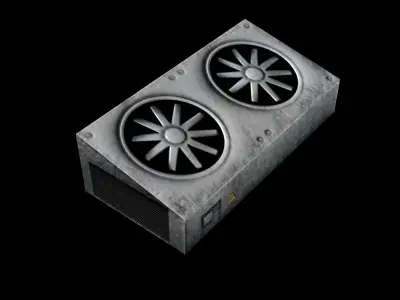 Rooftop Ventilation Unit Low poly 3D model