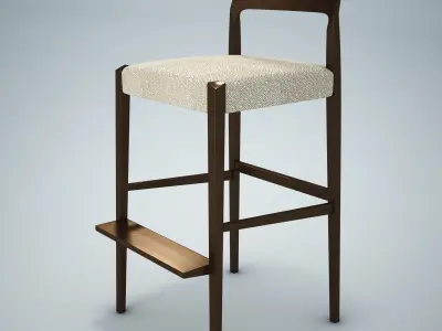 Forms Bar Stool HD 3D model