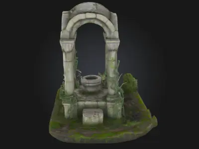 Ancient Ruins Diorama  Whispers of a Fallen Empire 3D model
