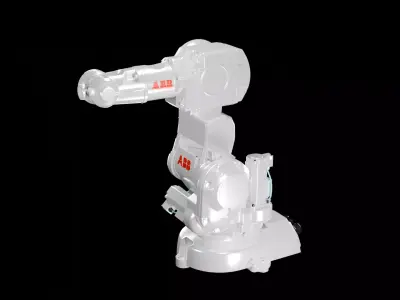 ABB IRB 140 Industrial Robotic Arm 3D Model High Detail  3D model