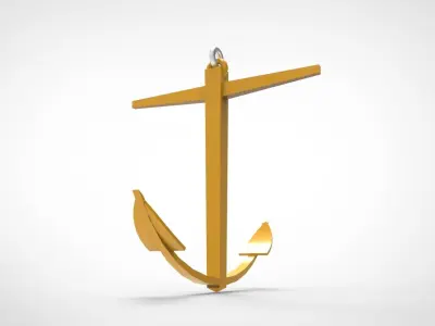 Kedge Anchor 3D model