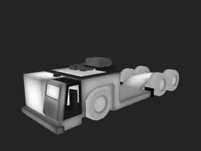 AIRPORT TRUCK 3 Low-poly 3D model