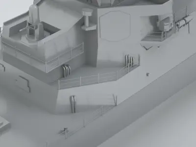 Arleigh Burke Class Destroyer 3D model