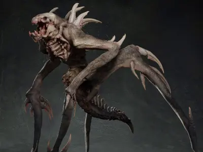 Spider alien 3D model