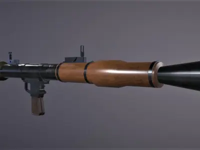 RPG 7 Launcher Low-poly 3D model