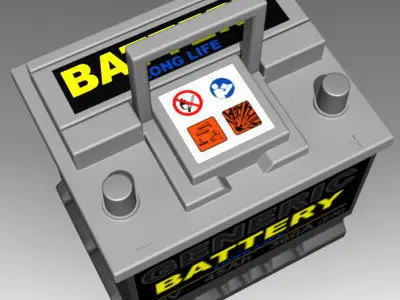 Generic Car Battery 3D model