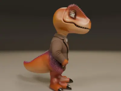 dinosaur 3D print model 8