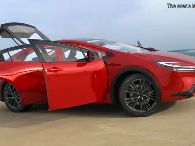  2025 Toyota Prius Red 