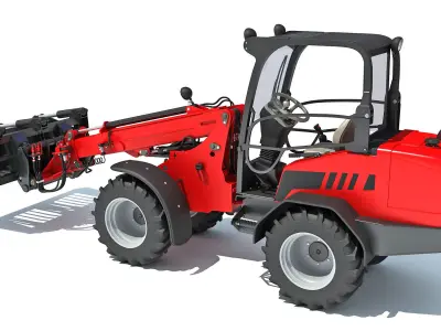 Forklift Bucket Telehandler 3D model
