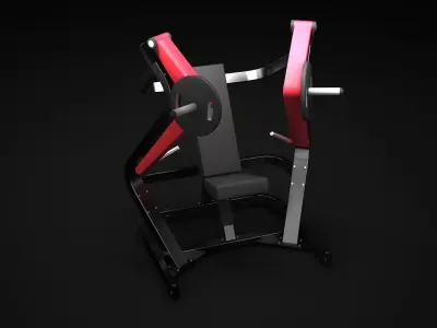 Wide Chest Press 3D model