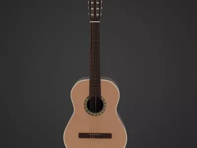 Classic Guitar - 3D Realistic  3D model