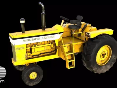 Minneapolis moline Vista G1000 Low-poly 3D model