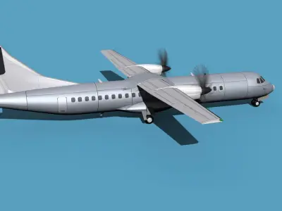 ATR  ATR-72-600 Bare Metal 3D model