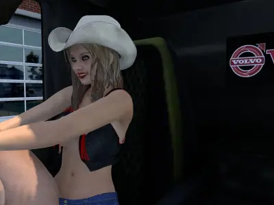 Samy  co DRIVER LITTLE COWGIRL COMPANION 3D model 3D model