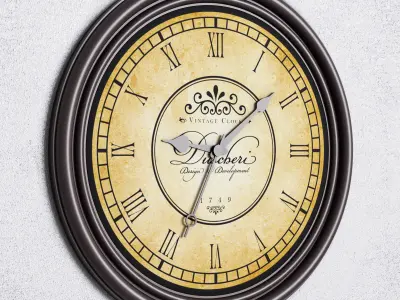 Vintage Clock 3D model