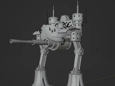 Fantasy Tank Free 3D model
