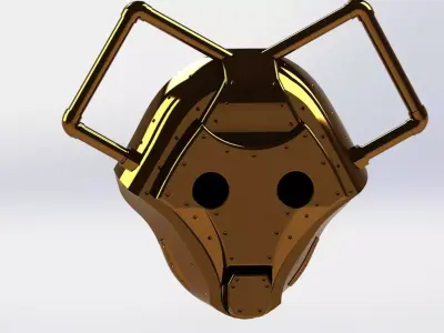 Doctor Whos CyberShade Mask 3D model