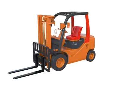Forklift 3d model truck 3D model