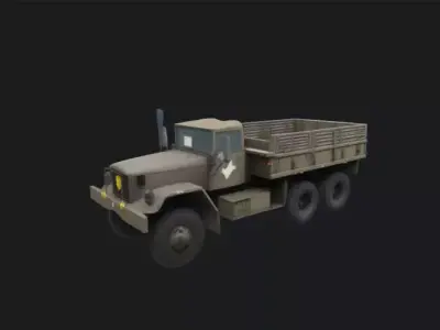 Military Truck 3D Model 3D model from CGTrader
