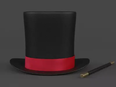 Magician Hat 3D model