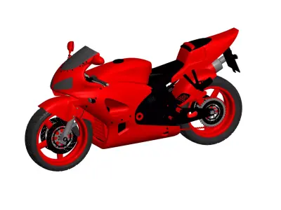 CBR MOTORCYCLE 3D model