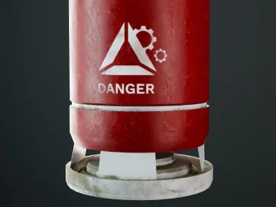 Oxygen tank Game Assets item11 3D model