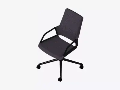 Chair - Conference - Worksmart - 4 Star Castors Low-poly 3D model
