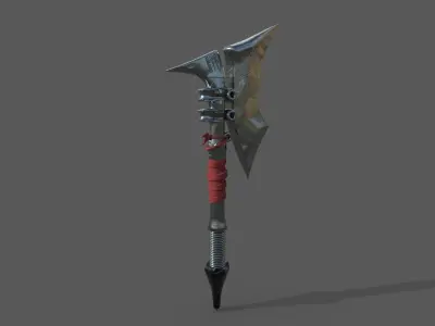 Battle Axe High Poly Game Ready Free 3D model