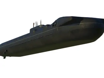 Project 717 amphibious Transport Submarine 3D model