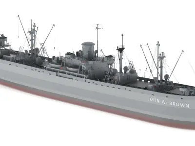 SS John W Brown 3D model