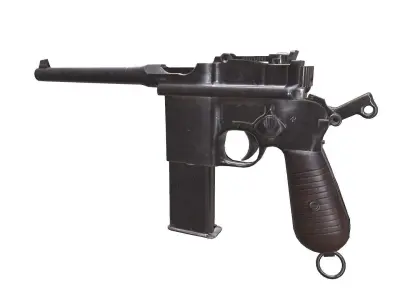 Mauser C96 Free low-poly 3D model