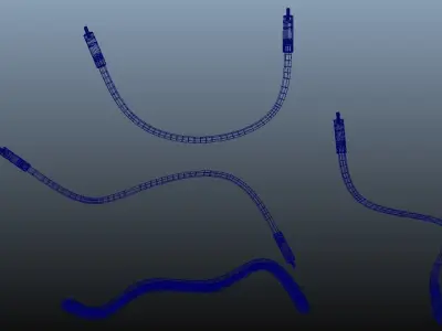 Cables untextured Free 3D model