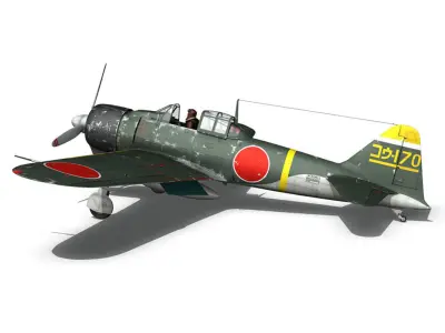 Mitsubishi A6M2 Zero - Konoike Kokutai 3D model