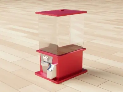 Gachapon Capsule Toy 3D model