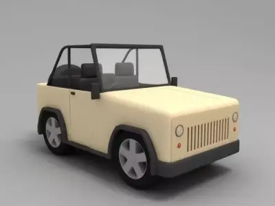 jeep car 3D model by MilkyWay