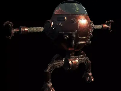 robot sci-fi Free 3D model