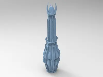 Castle bright moon tower 3 3D model purchase