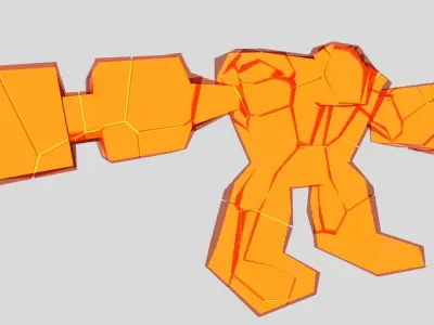 Giant character Free low-poly 3D model