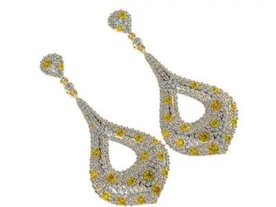 women earrings 3D print model