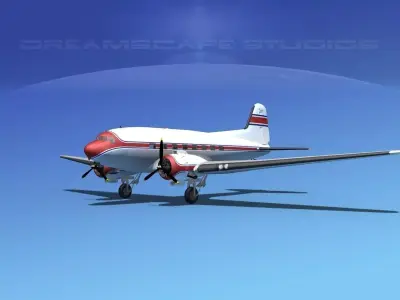 Douglas DC-3 Private 2 3D model