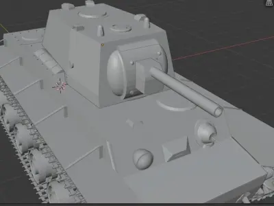 USSR tank KV 1  3D model