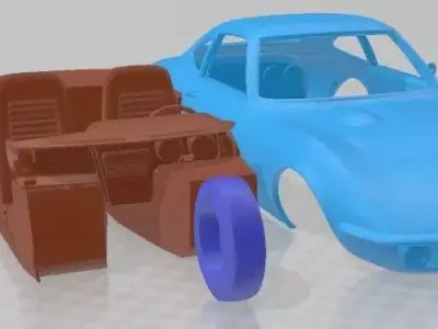 Opel GT 1968 Printable Car 3D print model