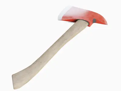 Fire Axe Set Low-poly 3D model