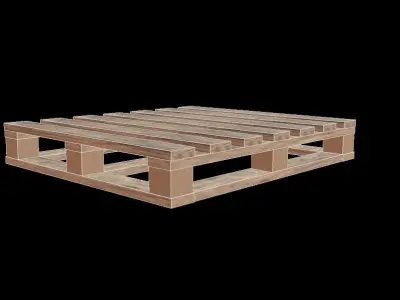Pallet wooden Low-poly 3D model order