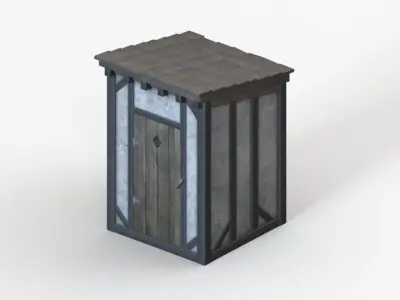 Medieval Toilet Free 3D model