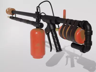 flamethrower Gun  3D model