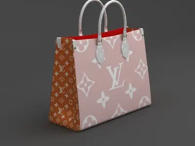Louis Vuitton Leather Bag 3 3D model