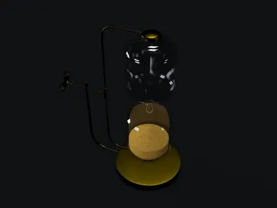 Hour Clock 3D Model Low-poly 3D model